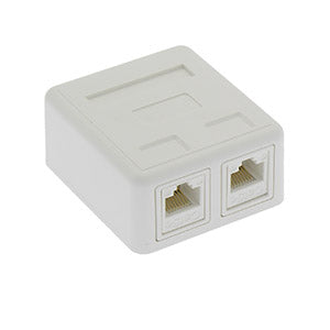 CAT5E 2Port Surface Mount Box  w/Jack CAT5E 2Port Surface Mount Box  w/Jack
